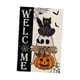 thumbnail image 2 of Bandera de jardín de Halloween, pancarta de doble cara, decoración de Halloween, bandera de lino para el hogar Gato negro, 2 of 9