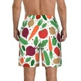 thumbnail image 3 of Bixox Men's Vegetables printing Casual Classic Fit Short Summer Beach Shorts, 3 of 6