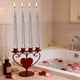 thumbnail image 4 of Velas Roscadas Galvanizadas Con Parafina 4 velas roscadas galvanizadas de plata, 4 velas de cera de poste largo para decoración romántica de bodas y restaurantes. JASKFLY, 4 of 9