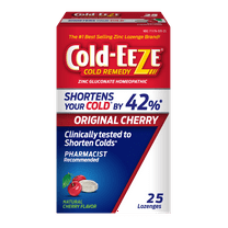 Cold-EEZE Cold Remedy Zinc Lozenges, Natural Cherry, Cold Relief, 25 Ct
