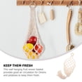 thumbnail image 6 of Cotton Rope Hanging Fruit Basket for Kitchen Storage - Wall Mount Onion Potato Holder Organizer for Fruits and Vegetables, 6 of 6