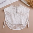 thumbnail image 3 of Zhengup Lace Fake Collar Half Top Mock Blouse False Collar Peter Pan Collar for Women Girls, 3 of 5