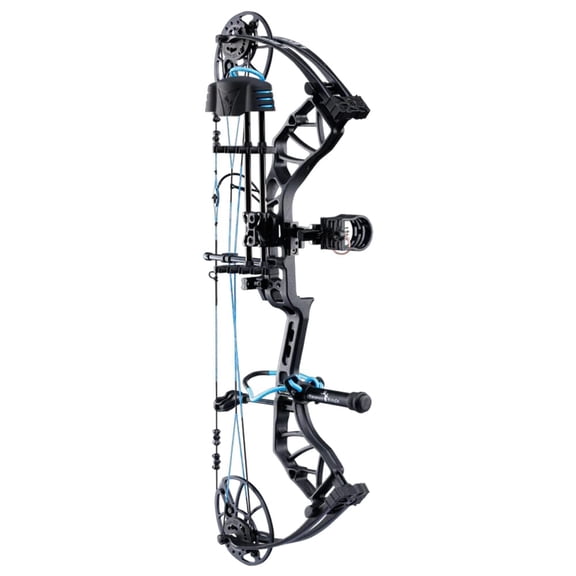 Bear Legit Maxx RTH LH70 Inspire Compound Bow, Adjustable 10-70 lbs, 14-30" Draw, Dual Cam, 75% Let-Off, Trophy Ridge Accessories Included (AV54A23167L)