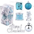 thumbnail image 1 of Bienvenido Juego de bolas de Navidad, bolas de plástico para árboles de Navidad, adornos para árboles de plástico, 1 of 5