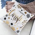 thumbnail image 3 of KAIYANG fundas de cojín navideñas para sofá, funda de almohada decorativa para Feliz Navidad, 18 x 18 pulgadas, 3 of 5
