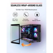 Evounic Prebuilt Gaming PC Desktop - Ryzen 7 8700F RTX 4060 Ti 16GB DDR5, 1TB NVMe SSD, WiFi 6 BT5.4, Win11 ARGB 9 Fans Liquid Cooled