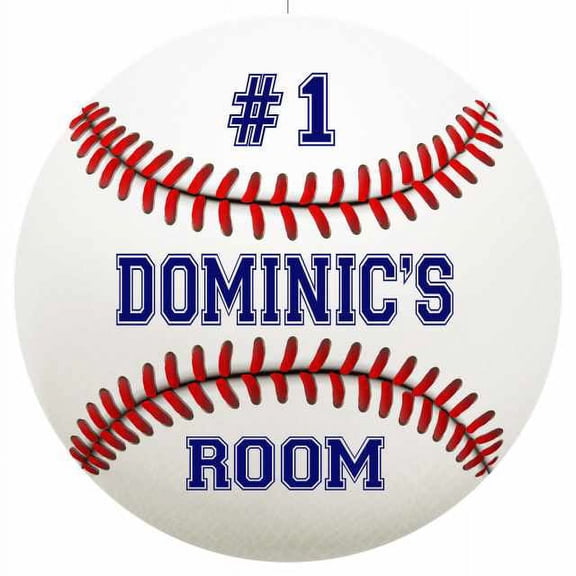 DOMINIC'S Bedroom 14" Round Metal Sign Boys Room Wall Decor Gift 100140030086