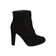 thumbnail image 2 of New Women Wild Diva Amaya-09 Faux Suede Wraparound Chunky Heel Bootie, 2 of 5