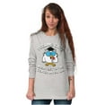 thumbnail image 4 of Feeling Cute IDK Meme Mr. Owl Funny Women's Long Sleeve T Shirt Brisco Brands S, 4 of 6