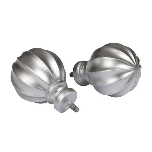 28-48 in. Curtain Rod with Decorative Ball Finial - Nickel