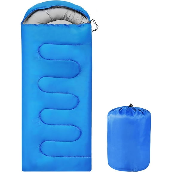 Sleeping Bags Portable Waterproof Camping Sleeping Bag for Adults Kids 4 Seasons Cold Weather or Warm Backpacking Hiking Travel Indoor Outdoor Use