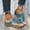 Blue, variant on KBODIU Women's Comfort Slides Summer Wedge Slippers Thick Bottom Casual Beach Sandals Gray 40