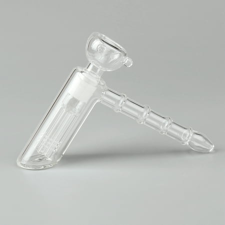 Areyourshop Glass Hammer Hand Perc Percolator Bubbler Glass Smoking