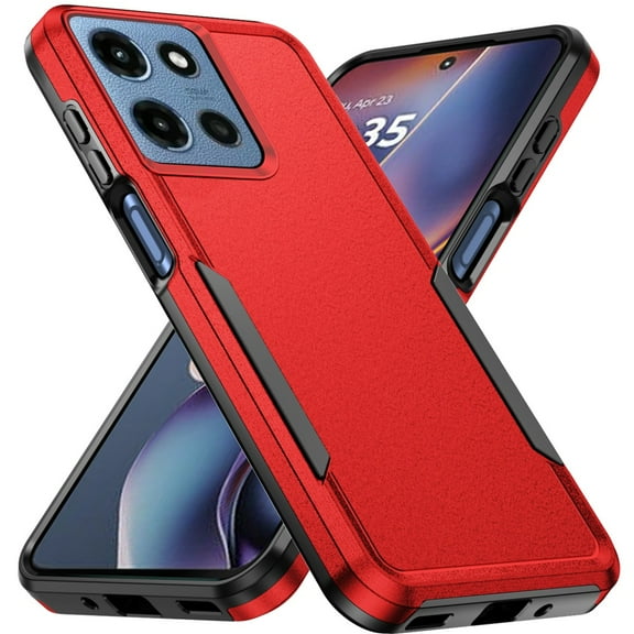 XPM for Samsung Galaxy A16 5G Phone Case, Heavy Duty Shockproof Dual Layer Drop Protection Tough Hybrid Rugged Rubber Armor Defend Cover for Galaxy A16 (Red)