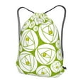 thumbnail image 3 of XMXT Waterproof Gym Bag, Spherical Rose Print Drawstring Backpack for Men, s Green, 3 of 8
