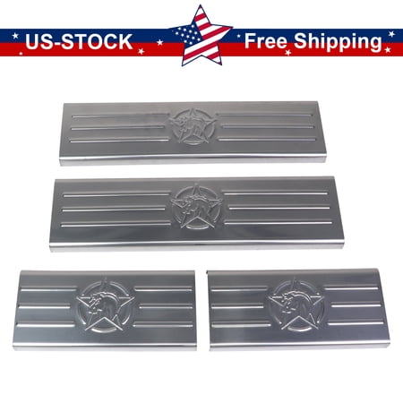 MFC 4Pcs Door Sill Guards Kit Entry Guards Sill Protector for Ford Bronco 2021-2023