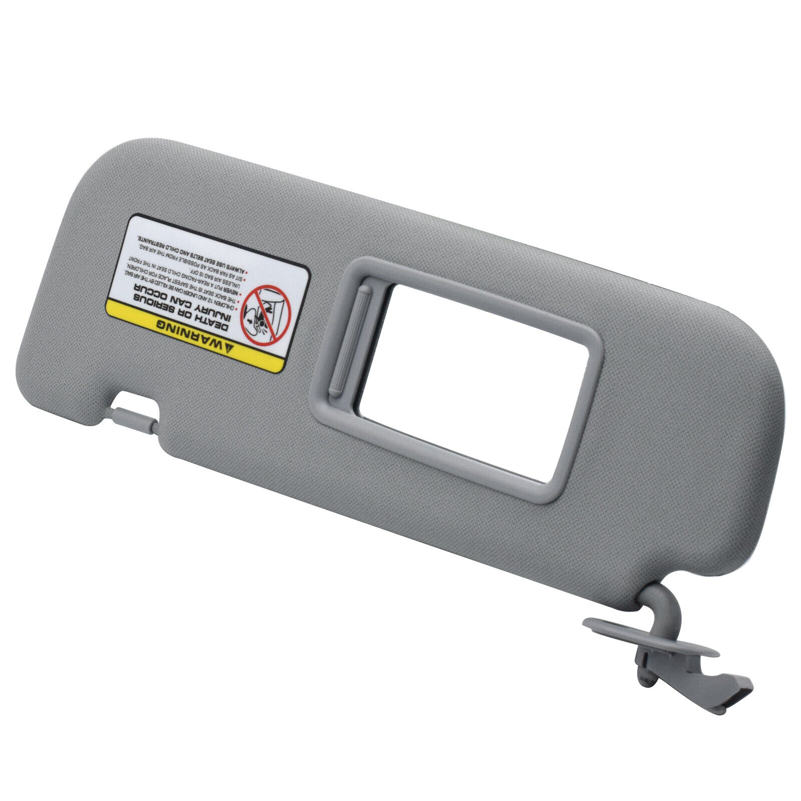 AUTOXBERT Car Driver Left Side Gray Sun Visor Makeup Mirror for Hyundai Elantra 20112015 US