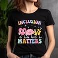 thumbnail image 5 of Autism Inclusion Shirt – Colorful Pastel Kindness and Acceptance Graphic Tee , Navy, 4XL, 5 of 6