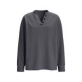 thumbnail image 5 of Womens Long Sleeve Sweaters Knit Button Shirt Lightweight Dressy Casual Basic Pullover Tops Fall Fashion, 5 of 8