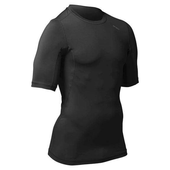 Champro Youth Lightning Half Sleeve Compression Shirt (L, BLACK)
