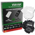 thumbnail image 1 of Biwat 11"x16" Gallon Vacuum Sealer Bags BUNDLE, 120 Pack (100 Clear + 20 Bonus Black), 7-Layer Commercial Grade, BPA-Free, Writable, Puncture-Resistant, Freezer Safe, for Meal Prep & Sous Vide, 1 of 4