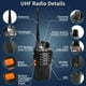 thumbnail image 5 of Walkie Talkies MaxTalker MT-8S de largo alcance, paquete de 2, recargables, 5 of 9