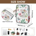 thumbnail image 3 of Haosy Accordion File Organizer Zipper Binder 500 Sheet 6-Tab Expanding File Folder Multi-Pocket 1.2 Inch 3 Ring Cute Koala and Butterfly, 3 of 7