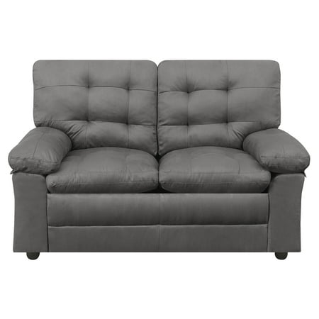 Oak Upholstered Loveseat - Mainstays Buchannan Upholstered Loveseat, Multiple Colors