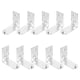 thumbnail image 4 of 10 soportes de pared para extintores de incendios de alta resistencia en forma de L, soporte para extintores de incendios de 2 a 4 kg, color plateado., 4 of 8