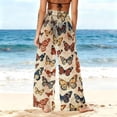 thumbnail image 5 of SELONE Womens Swimsuit Cover up Sun Protection Boho Pants Summer Wide Leg Trouser Hawaiian Beach Wear, 5 of 8