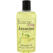 Jasmine Massage Oil by Eclectic Lady, 4 oz, Sweet Almond Oil and Jojoba Oil