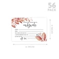 thumbnail image 5 of Koyal Wholesale Boho Leaves Wedding Advice & Well Wishes Guest Book Cards for Bride and Groom, 56 Pack, 5 of 5