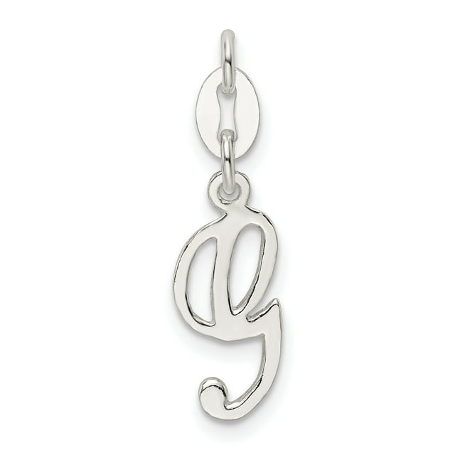 Collier Pendentif Breloque Monogramme Initiale Lettre g en Argent Sterling 925