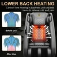 thumbnail image 3 of BILITOK Massage Chair Neck Massager with Zero Gravity Heating Bluetooth Functions (Black), 3 of 8