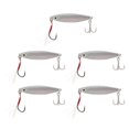 thumbnail image 1 of 5Pcs 20g Vib Fishing Bait Metal Vib Hard Fishing Lure Artificial Hard Lures Fake Bait Silver, 1 of 5