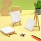 thumbnail image 3 of 6 juegos de caballetes para lienzo, para pintar lienzos, hechos a mano, mini caballetes para lienzo., 3 of 8