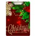 thumbnail image 1 of FMSHPON Christmas Holly Flower Leaves Snowflake Clipboard Hardboard Wood Nursing Clip Board and Pull for Standard A4 Letter 13x9 inches, 1 of 5