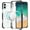 Black, variant on For iPhone 16 Plus 6.7 inch Acrylic [Magnetic Circle] Tough 2.5mm Transparent ShockProof Hybrid - Red