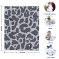 thumbnail image 4 of White and Black Of Leopard Print Blanket,Comfortable Soft Flannel Throw Blanket,All Season,Warm Lightweight Blankets for Sofa Bed Couch Living Room Chair,30"x40", 4 of 4