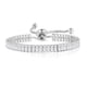 thumbnail image 1 of XWSHYW Esposas Pulsera Multicolor Circón Redondo de Color de 2 * 4 Mm Diamante Completo, Pulsera de Cristal Ajustable (Rectángulo de Platino), 1 of 2