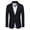 Dark Blue, variant on Mens One Button Casual Blazer - Sport Coat Business Suit Jacket