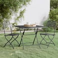 thumbnail image 1 of vidaXL 3 Piece Garden Dining Set Expanded Metal Mesh Anthracite, 1 of 5