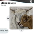 thumbnail image 4 of Stupell Industries Rustic Lodge Highland Cow & Calf Contrasts Canvas Art, 24 x 24, by Lee Keller, 4 of 8