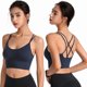 thumbnail image 5 of Sujetador deportivo de yoga sin aros con espalda cruzada, de secado rápido, a prueba de golpes, ropa interior deportiva europea y americana de talla grande para mujer, 5 of 6