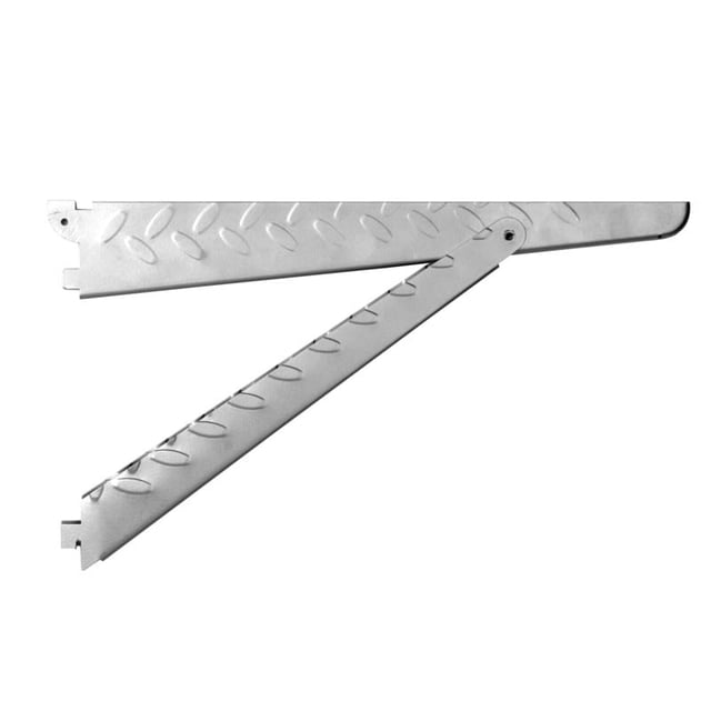 Soporte Knape & Vogt Heavyweight de acero plateado de 14 cm