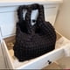 thumbnail image 1 of Bolso de mano con burbujas para mujer, Bolso Hobo con nube bonita, Bolso de compras para mujer (negro), 1 of 8