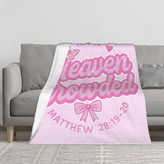 Make Heaven Crowded Flannel Throw Blanket Soft Blankets for Bed Sofa