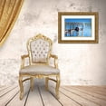 thumbnail image 3 of McNemar, C. Thomas 24x18 Gold Ornate Wood Framed with Double Matting Museum Art Print Titled - Boat Dock Pastel, 3 of 4