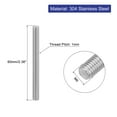 thumbnail image 2 of Unique Bargains 4Pack M6 x 60mm 1mm Pitch 304 Stainless Steel Fully Threaded Rod Bar Studs, 2 of 6