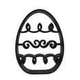 thumbnail image 7 of Squiggly Wave Easter Egg Decor, Minimalist Line Art Sculpture Accent, 7 of 7
